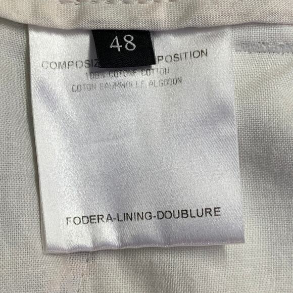 GUCCI Size 32 White Multi-Color Floral Cotton Straight Casual Pants - Picture 6 of 8